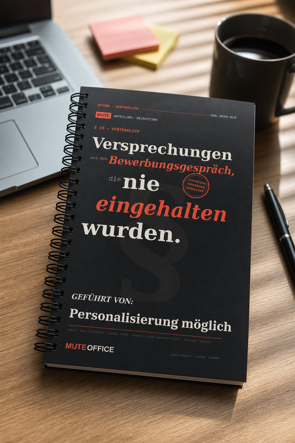 Versprechungen aus dem Bewerbungsgespräch, die nie eingehalten wurden · Personalisiertes Geschenk