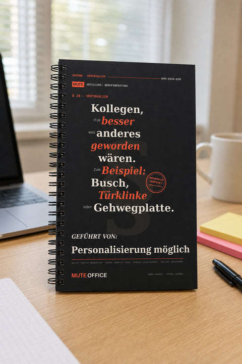MUTE OFFICE — Hero — Kollegen, die besser was anderes geworden wären · Personalisiertes Geschenk