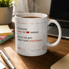 MUTE OFFICE — Homeoffice-Szene — Die „Jesus-im-CC“-Tasse — Vorschau 6