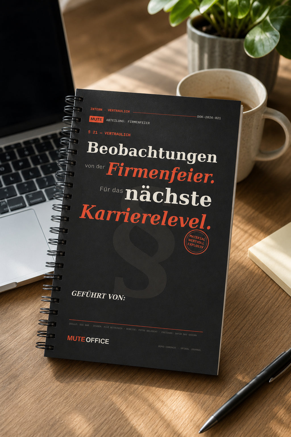 MUTE OFFICE — Homeoffice-Szene — Beobachtungen von der Firmenfeier. Für das nächste Karrierelevel