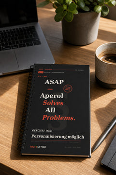MUTE OFFICE — Homeoffice-Szene — ASAP — Aperol Solves All Problems · Personalisiertes Geschenk — Vorschau 2