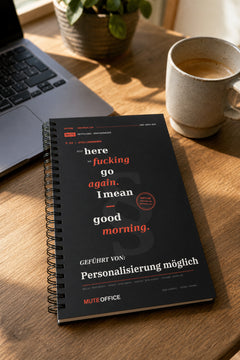 MUTE OFFICE — Homeoffice-Szene — And here we fucking go again. I mean — good morning · Personalisiertes Geschenk — Vorschau 2