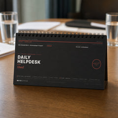 MUTE OFFICE — Meeting-Szene — Daily Helpdesk Mood – Flip-Sign Tischaufsteller mit 12 IT-Sprüchen — Vorschau 8