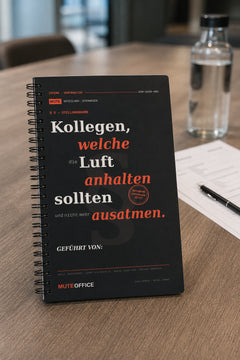 MUTE OFFICE — Meeting-Szene — Kollegen, die die Luft anhalten sollten und nicht mehr ausatmen — Vorschau 7