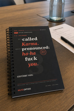 MUTE OFFICE — Meeting-Szene — It's called Karma. And it's pronounced: ha-ha fuck you — Vorschau 7