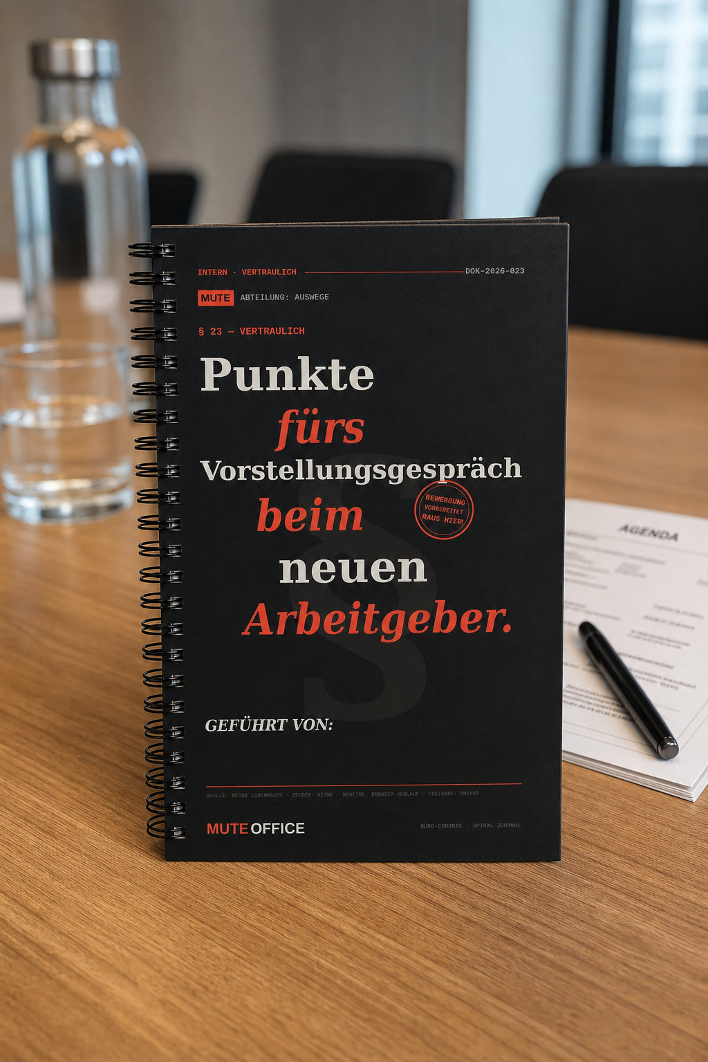 MUTE OFFICE — Meeting-Szene — Punkte fürs Vorstellungsgespräch beim neuen Arbeitgeber