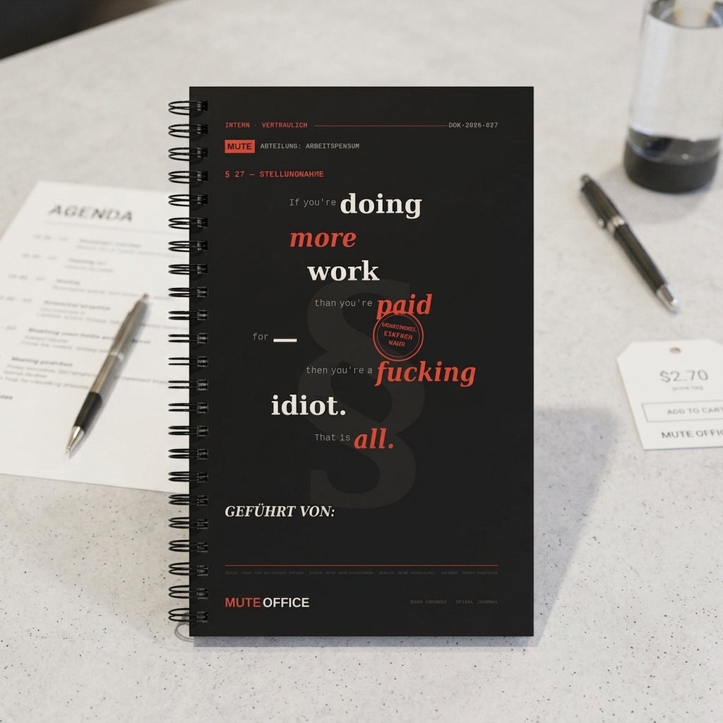MUTE OFFICE — Meeting-Szene — If you're doing more work than you're paid for