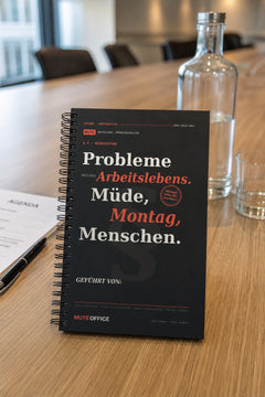 MUTE OFFICE — Meeting-Szene — Probleme meines Arbeitslebens. Müde · Montag · Menschen · Personalisiertes Geschenk — Vorschau 3