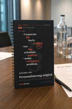 MUTE OFFICE — Meeting-Szene — Corporate life hack: if the problem is too big, schedule a meeting · Personalisiertes Geschenk — Vorschau 3