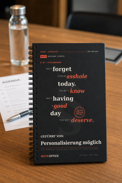 MUTE OFFICE — Meeting-Szene — Don't forget to be an asshole today · Personalisiertes Geschenk — Vorschau 3