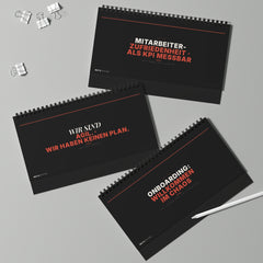 MUTE OFFICE Flip-Sign — HR Daily Family Drama — Drei Aufsteller — Statements B — Vorschau 6