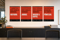 MUTE OFFICE — Büro-Szene 1 — Meine tollen Work-Benefits Komplett-Set (4 Poster) — Vorschau 4