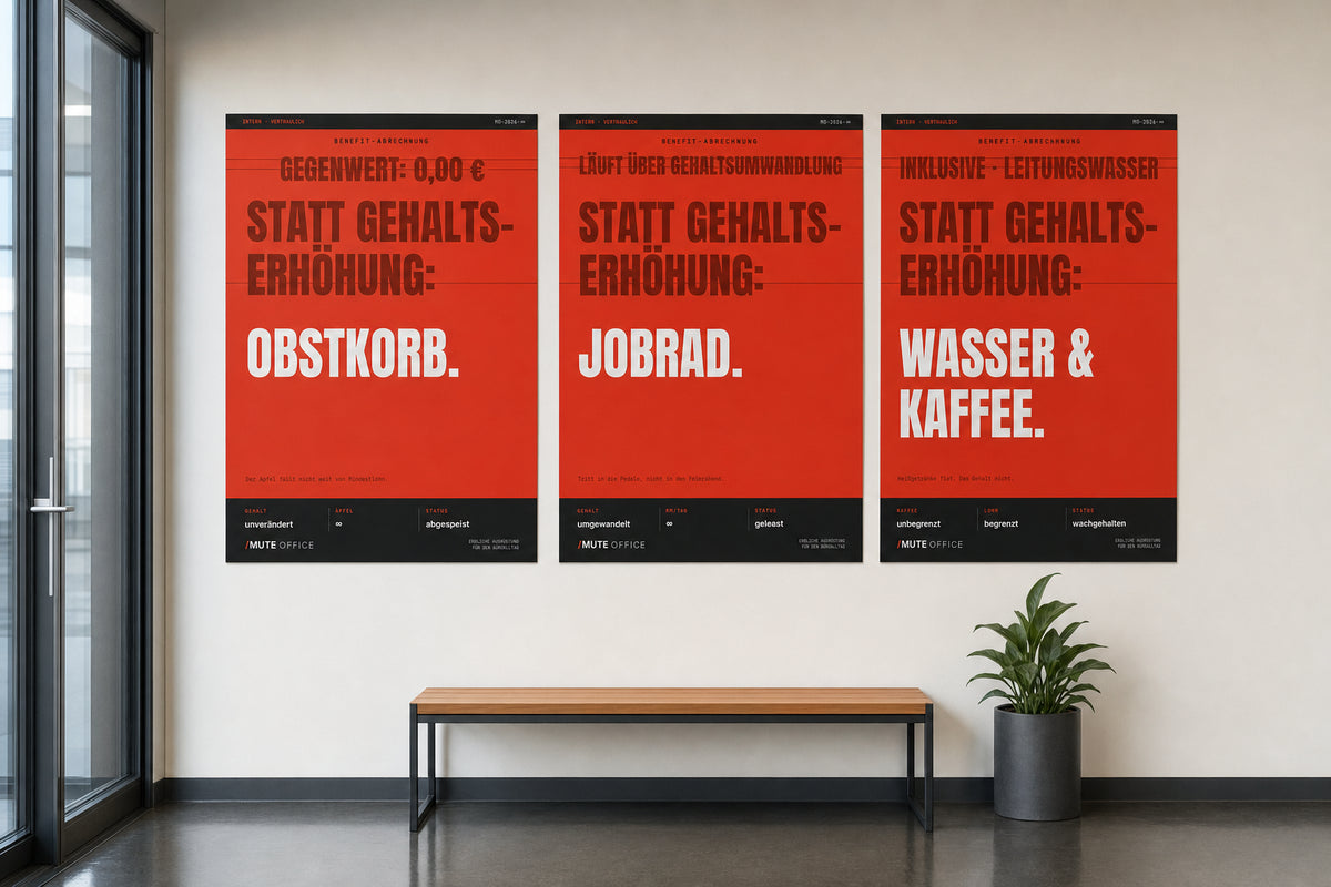 MUTE OFFICE — Büro-Szene 2 — Meine tollen Work-Benefits (3er-Set)