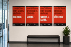 MUTE OFFICE — Büro-Szene 2 — Meine tollen Work-Benefits Komplett-Set (4 Poster) — Vorschau 5