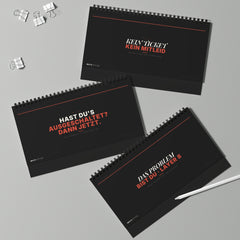 MUTE OFFICE Flip-Sign — Daily Helpdesk Mood — Drei Aufsteller — Statements A — Vorschau 5